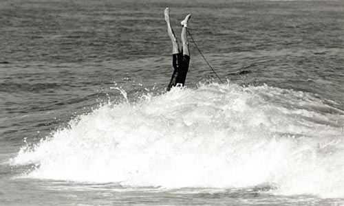 Photo of surfer in Mailbu, CA